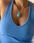 Sleeping Beauty Turquoise Drop Necklace