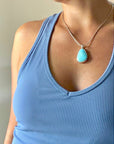 Sleeping Beauty Turquoise Drop Necklace