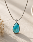 Ocean in a Drop | Natural Cripple Creek Colorado Turquoise Pendant