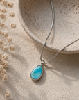 Ocean in a Drop | Natural Cripple Creek Colorado Turquoise Pendant